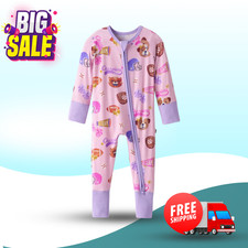 [BIG SALE] Little Sleepies Team Spirit Pink Zippy Bamboo Zip Sleeper Pajamas picture