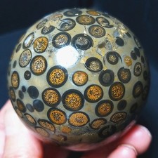 RARE 339.2G Natural Polished Colorful Agate Stone Sphere Ball Healing A4785 picture