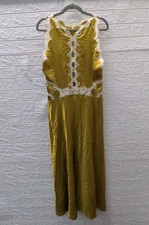 New Doen Odelina Dress Oakmoss Dye Size XL picture