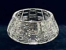 VTG Waterford Crystal Cut Candy Dish Tralee Bowl Gothic Stamp Ireland 7” x 5” picture