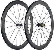 700C 50mm Road Bike Carbon Wheelset 25mm U Shape Clincher Carbon Wheels UD Matte picture