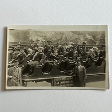 Antique RPPC Real Photograph Postcard San Francisco CA Cliff House Tour Car picture