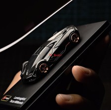 TG Bburago 1:64 Black Terzo Millennio Sports Model Diecast Metal Car New picture