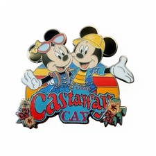 NEW 2026 Disney Cruise Line DCL Castaway Cay Mickey And Minnie Exclusive Pin picture