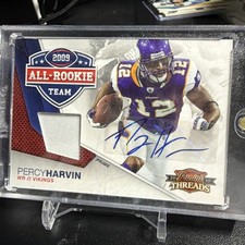 2010 Panini Threads - 2009 All Rookie Team Percy Harvin #3 Threads Prime 1/5 picture