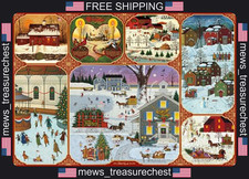 Buffalo Games Charles Wysocki Winter Collage 2000 Piece Jigsaw Puzzle picture