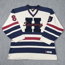 Vintage Rare Tommy Hilfiger Athletics Rugby Hockey Jersey Size Medium picture