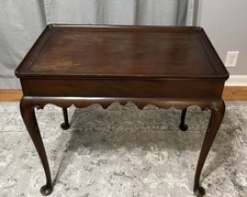 Vintage Kittinger Colonial Williamsburg CW-8 Queen Anne Mahogany Tea Table picture