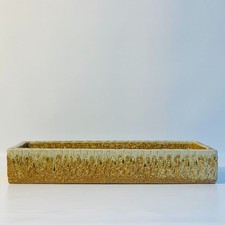 Shigaraki Ware Gardening Water Tray By Tōzan Ceramic 38.5cm High Quality picture