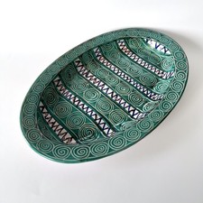 Large Enamelled Ceramic Plate By Robert Picault From Vallauris – 1950s picture