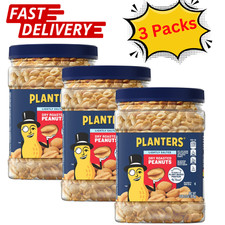 Planters Lightly Salted Dry Roasted Peanuts ~ Heart Healthy 2.16 lb (3 Pack) picture
