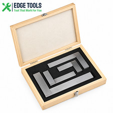 Precision Steel Hardened Square 4 Pcs Set Ground Machinist Tool 2