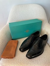 Edward Green Asquith Black Leather Oxford Brogue Shoes UK 12 EU 46 RRP £1,395 BN picture