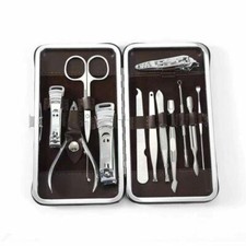 2 Pack 12PCS Manicure Pedicure Set Nail Clipper Grooming Kit with Case picture