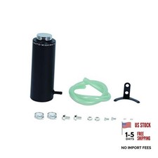 MMRT-CAWBK Aluminum Coolant Reservoir Reservoir Tank Fits Black Wrinkle Black picture