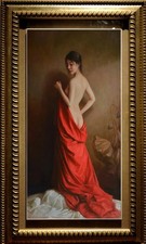 Hand Painted Oil Painting art Female woman Chinese Nude On Canvas 24