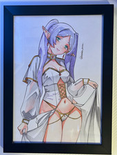 Frieren Beyond Journeys End Anime Framed Drawing/Artwork picture