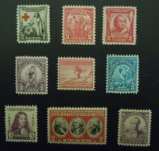 US 1931 1932 year set of 9 stamps MINT VINTAGE POSTAGE STAMPS MNH OG picture