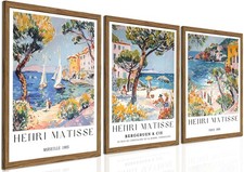 Henri Matisse Beach Landscape Wall Art Vintage Amalfi Coast Italy Wall Decor ... picture