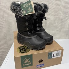 Kamik Snow angel Toddler /small Child Size 10 Black New picture