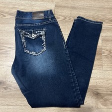 Maurice’s Women’s Dark Wash Straight Original Jeans Size Large (A20) picture
