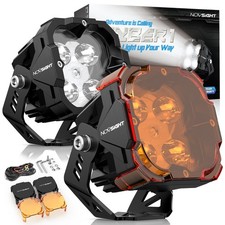 NOVSIGHT Pair 3 inch LED Pods Fog Light Offroad Lamp 80W Ultra Bright Waterproof picture