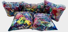 Crafters Fantastic Colorful Assortment of Fiber/Yarn Scraps 9”x6” Baggie FULL picture