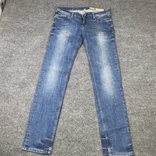 AllSaints Spitalfields Nep Casey Low Rise Straight Fit Jeans Blue W31 picture