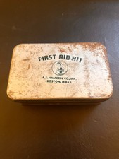 Vintage HALCO First Aid Kit  + Orig. Supplies [A.E. Halperin Co. Boston Mass. picture