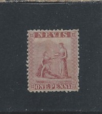 NEVIS 1862 1d DULL LAKE ON GREYISH PAPER MINT SG 1 CAT £120 picture