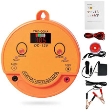2.5J Electric Fence Charger, DC 12V / AC 110V-240V, 12Kv Output Voltage, Covers picture