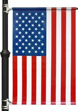 Anley Vinyl American Flag Street Light Pole Banner 30x48 In 18oz Banner Only picture