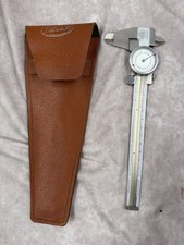 Vintage Helios Dial Caliper .001 Stainless Steel West Germany w Case Sheath picture