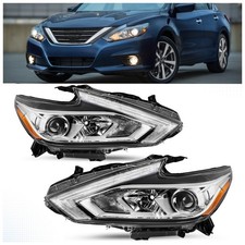 Halogen Headlight Headlamp Chrome Fit For Nissan Altima 2016-2018 LH & RH picture