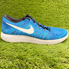 Nike LunarEpic Low Flyknit Mens Size 11 Blue Athletic Running Shoes Sneakers picture