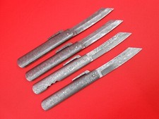 4Pcs Handmade Pattern Damascus Japanese Hogonokani Friction Folder Knife F236 picture