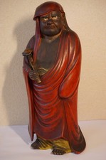 Japanese Bodhidharma Large Ceramic Figure Zen Buddhist Art 1119B13G picture