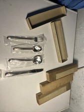 4 Vintage Oneida El Dorado Stainless Flatware 4 Pc Plate Sets New NIB Fork Spoon picture