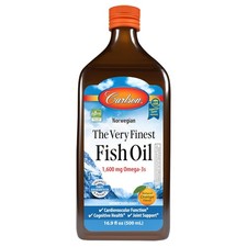 Liquid Fish Oil 1600mg Omega-3 Orange Flavor Norwegian 16.9 fl oz picture