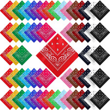 Handepo 150 Pcs Bandanas Bulk,Fresh Color picture
