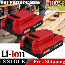 2PACK 20V For PORTER CABLE 20V Lithium-Ion 20 Volt 4.0AH Battery PCC680L PCC685L picture