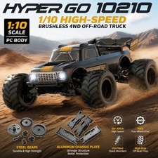 MJX Hyper Go 10210 1/10 Brushless RC Truck Grey - 70KPH 3S LiPo picture