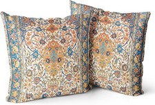 Chic Set of 2 Boho 20x20 Inch Throw Pillow Covers with Invisible Zipper picture