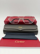 Cartier Eyeglasses  CT0442O 002 Polished Silver  53 19 145 NIB picture