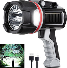 Rechargeable Spotlight Flashlight, Super Bright 3 LED 3000000 Lumen Long Lasting picture