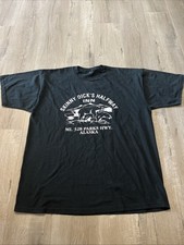 Vintage Skinny Dicks Halfway Inn T-Shirt Men’s Xl Black Polar Bears Alaska picture