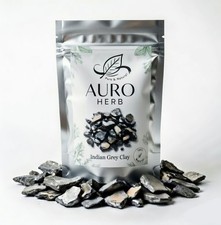 EDIBLE BAKED INDIAN GREY CLAY EARTH ROASTED BHUNI MITTI NAKUMATT picture