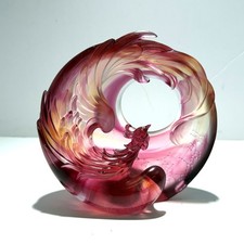 LIULI Crystal Art, Mythical Creature, Phoenix, Vermillion Bird - Illuminate Gift picture