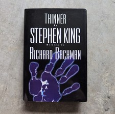Stephen King Thinner Hardcover 1984 Signet Dust Jacket Horror Novel Vintage picture