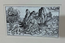 ANTIQUE 15th CENT PAGE FROM THE NUREMBERG CHRONICLE 